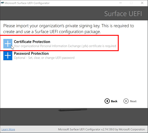 Certificate Protection